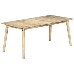 Masa de bucatarie vidaXL, lemn masiv de mango, 180x90x76 cm, maro