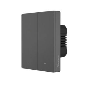 Intrerupator smart dublu WiFi Sonoff M5-2C-86, 2.4 GHz, bluetooth, mecanic