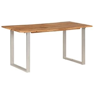 Masa de bucatarie vidaXL, lemn masiv de acacia, 154x80x76 cm, maro