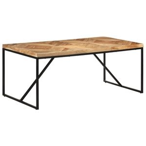 Masa de bucatarie vidaXL, lemn masiv acacia/mango, 180x90x76 cm, maro