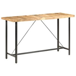Masa de bar vidaXL, lemn de mango nefinisat, 180x70x107 cm, maro
