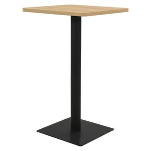 Masa de bistro vidaXL, 78x78x107 cm, culoarea stejarului
