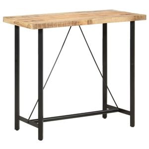 Masa de bar vidaXL, lemn de mango nefinisat, 120x58x107 cm, maro
