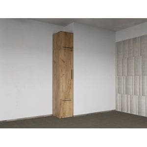Dulap dormitor Laguna Madrid, 1 usa, 41x48x240.3 cm, stejar auriu