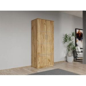 Dulap dormitor Laguna Acapulco 2U, 83x55x192.5 cm, stejar auriu