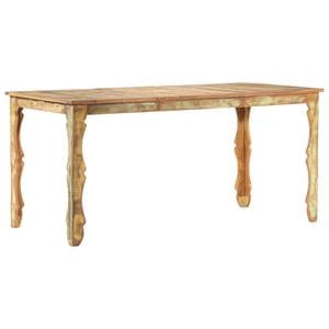 Masa de bucatarie vidaXL, lemn masiv reciclat, 160x80x76 cm, maro