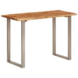 Masa de bucatarie vidaXL, 2 persoane, lemn masiv de acacia, 110 x 50 x 76 cm, maro
