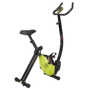 Bicicleta fitness compacta EVERFIT BFK EASY SLIM MULTIFIT, 8 trepte, greutate maxima 100kg, negru/verde