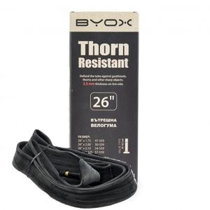 Camera bicicleta anti-pana BYOX Butyl Thorn, 26 x 1.75 - 2.125", AV40