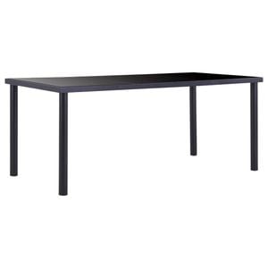Masa de bucatarie vidaXL, 180x90x75 cm, negru
