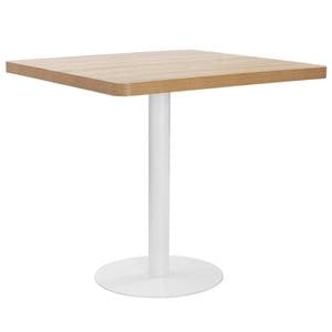 Masa de bistro vidaXL, 80x80x75 cm, maro deschis