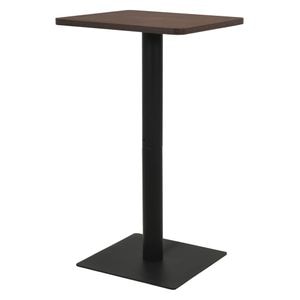 Masa de bistro vidaXL, 60x60x107 cm, cenusiu inchis