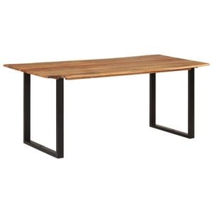 Masa de bucatarie vidaXL, 4 persoane, lemn masiv de acacia, 180 x 90 x 76 cm