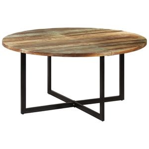 Masa de bucatarie vidaXL, lemn masiv reciclat, 150x75 cm, maro