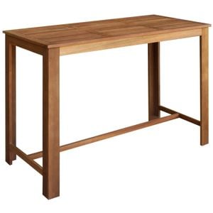 Masa de bar vidaXL, lemn masiv de acacia, 150x70x105 cm, maro