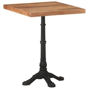 Masa de bistro vidaXL, lemn masiv de acacia, 60x60x76 cm, maro