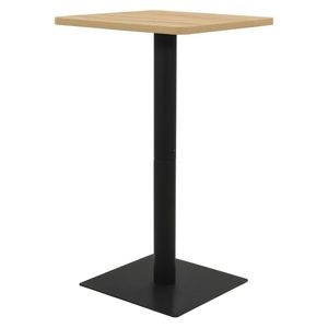 Masa de bistro vidaXL, 2 persoane, stejar, 70 x 70 x 107 cm