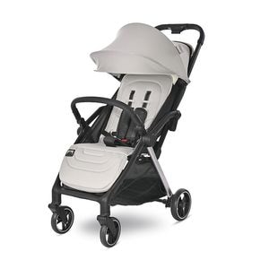 Carucior Set 2 in 1 autofold, Lorelli, Loret, 0 luni - 4 ani, pana la 22 kg, pliere cu o singura mana, spatar reglabil in 4 pozitii, suspensii, cosulet auto I-size 0 - 15 luni ( 40 - 87 cm ), Grey Jasper