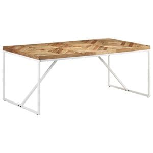 Masa de bucatarie vidaXL, lemn masiv acacia & mango, 180x90x76 cm