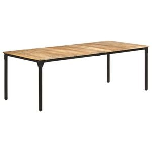 Masa de bucatarie vidaXL, lemn de mango nefinisat, 220x100x76 cm, maro