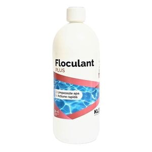 Lichid profesional cu actiune rapida pentru limpezirea apei din piscina, Floculant Plus Kloer, concentrat, imbunatateste calitatea apei, actiune rapida, 1 l
