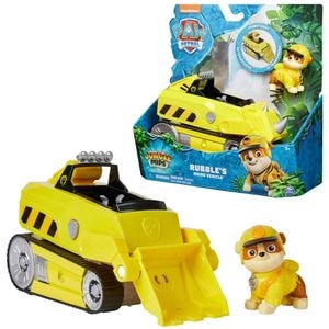 Set Figurina cu Vehicul Paw Patrol Jungle Pups Deluxe, Rubble