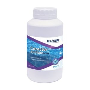 Corector duritate minus Kloer, solid, pentru apa piscina, previne aparitia depunerilor de calcar, 1 kg