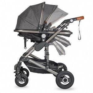 Carucior transformabil 3in1 Coccolle Siyana, 0 luni - 3 ani, pana la 15 Kg, Urban Grey