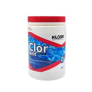 Clor lent 200 tablete Kloer, pentru apa piscina, 1 kg
