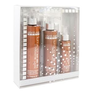 Set produse ingrijire cu keratina pentru par degradat Keratin Abril et Nature (Sampon 250 ml, Masca 200 ml, Ser 100 ml)