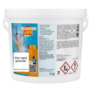 Clor rapid granulat Summer Fun, pentru apa piscina,3 kg