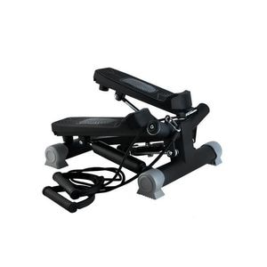 Stepper reglabil cu corzi BLACK EDITION idealSTORE, 40x37x18 cm, telescoape puternice, suprafata anti-derapanta, intensitate ajustabila, 4 functii monitorizare