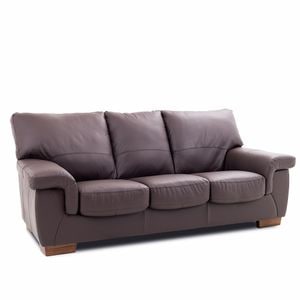 Canapea extensibila Berlin, 3 locuri, 215 x 100 x 95 cm, dark chocolate