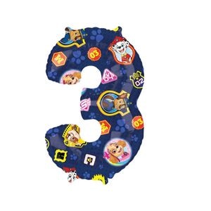 Balon Folie Figurina Paw Patrol Cifra 3 - 66 cm, A42137