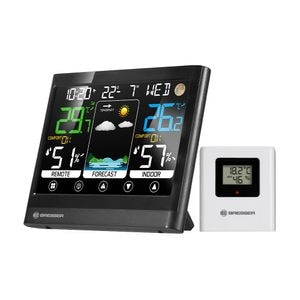 Statie meteo cu touchscreen Bresser MeteoTemp BF Colour, termometru, higrometru, alarma
