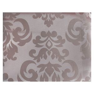 Fata de masa din Brocart (matase) cu motive florale HouseXL CASA GINO, alb si beige, 125x140 cm, masa 4 persoane