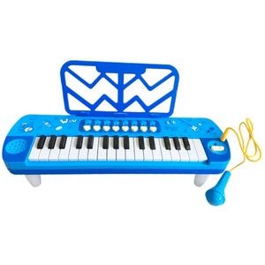 Orga electronica Little Musician cu microfon, albastra