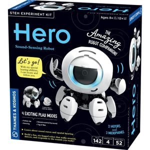 Joc educativ, Kit STEM Robot cu detectare sonora, Thames & Kosmos, +12 ani, 142 piese