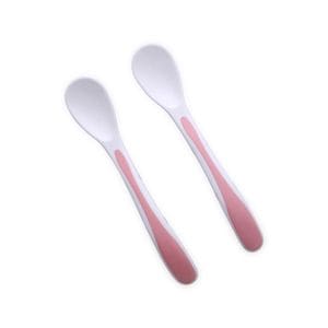 Set 2 lingurite cu suport Lorelli, 6 luni+, Pink
