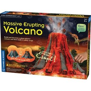 Joc educativ, Kit STEM Vulcan in eruptie, Thames & Kosmos, +8 ani, 32 piese, 3 experimente