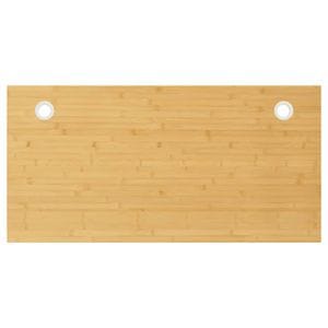 Blat de birou vidaXL, 100x50x4 cm, bambus