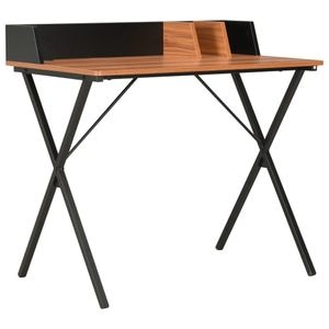 Birou vidaXL, 80x50x84 cm, negru-maro,