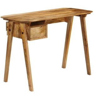 Birou de scris vidaXL, 110x50x76 cm, lemn masiv de mango