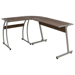 Birou de colt vidaXL, maro, lemn prelucrat, 152 x 117 x 74 cm 