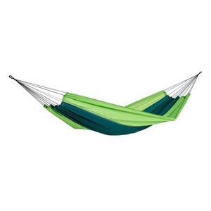 Hamac, fabricat din poliester, ultrausor, 220 x 140 cm, verde