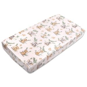 Cearceaf din bumbac cu elastic roata pentru patut Kidizi On the Swing, 120x60 cm