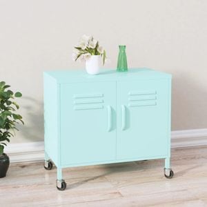 Dulap de depozitare, 60x35x56 cm, otel, verde menta