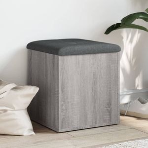 Banca de depozitare vidaXL, gri sonoma, 42x42x45 cm, lemn prelucrat