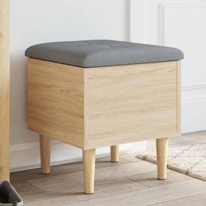 Banca de depozitare vidaXL, stejar sonoma, 42x42x46 cm, lemn prelucrat