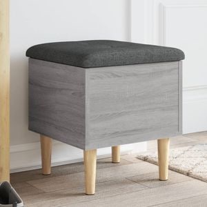 Banca de depozitare vidaXL, gri sonoma, 42x42x46 cm, lemn prelucrat